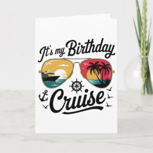 Festive My Birthday Cruise Ship Party 2025 Men1  Card