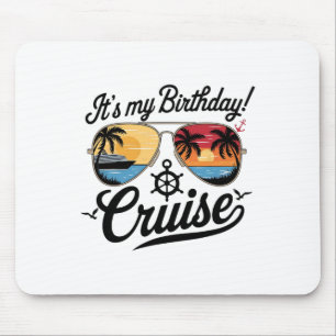 Festive My Birthday Cruise Ship Party 2025 Men2 Mouse Mat