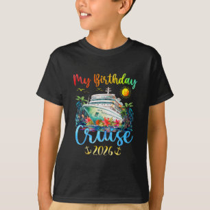 Festive My Birthday Cruise Ship Party 2026 Men  T-Shirt
