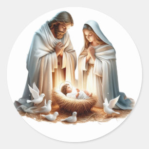 Festive Nativity Stickers