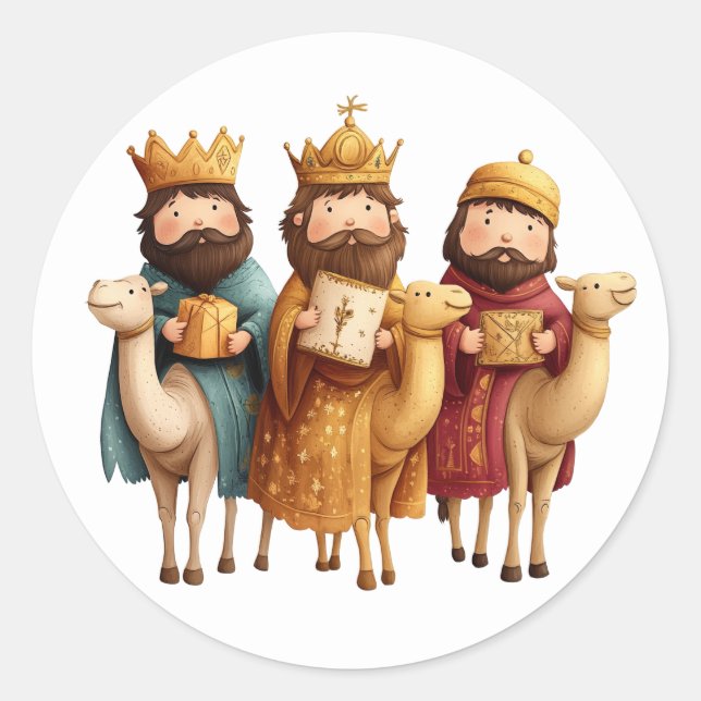 Festive Nativity Stickers (Front)