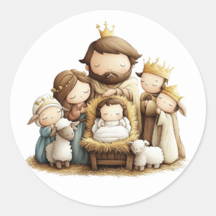 Festive Nativity Stickers