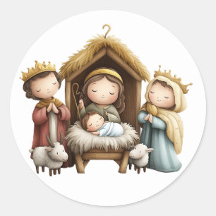 Festive Nativity Stickers