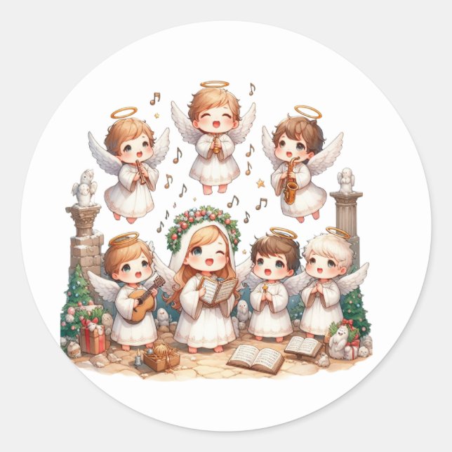 Festive Nativity Stickers (Front)