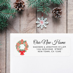 Festive New Home Return Address