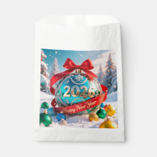 Festive New Year 2026 holiday Favour Bags