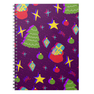 Festive New Year Christmas Pattern Notebook