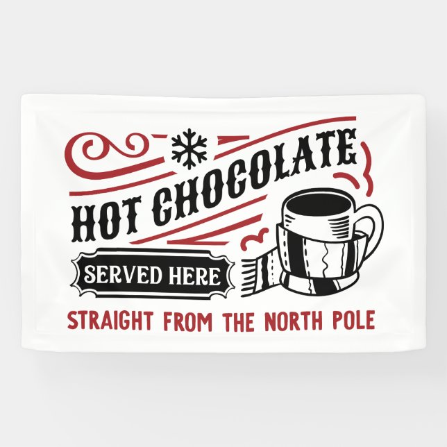 Festive North Pole Hot Chocolate  Banner (Horizontal)