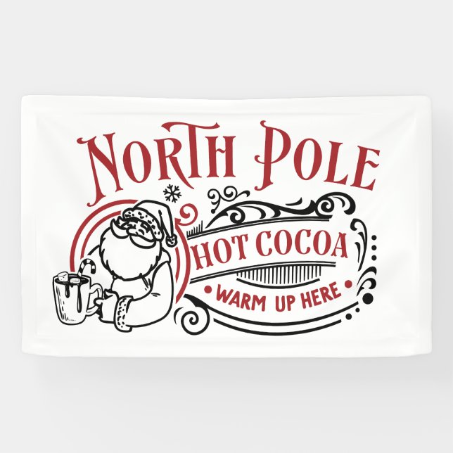 Festive North Pole Hot cocoa bar vendors  Banner (Horizontal)