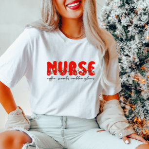 Festive Nurse Holiday T-Shirt