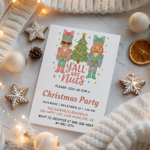 Festive Nutcracker Christmas Holiday Party Invitation