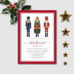 Festive Nutcracker Christmas Party  Invitation<br><div class="desc">Personalised Cute Nutcracker Christmas Party Invitation.</div>