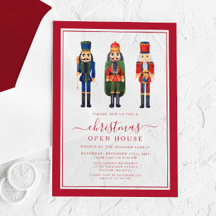 Festive Nutcracker Christmas Party Open House Acrylic Invitations