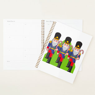 Festive Nutcracker Soldiers with Candy Canes  Planner