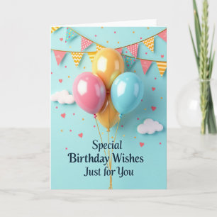 Festive Orbs Birthday Card