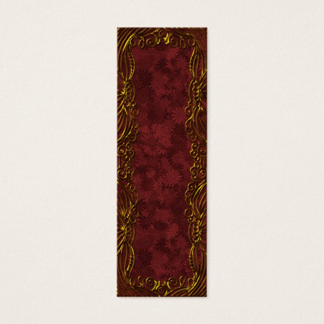 Festive ornamental bookmark or tag (Front)