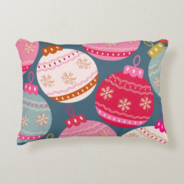 Festive Ornaments Christmas Decorative Cushion (Front)