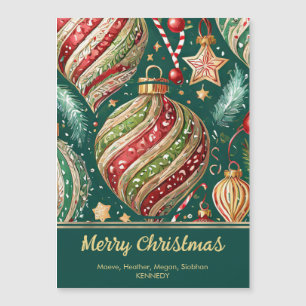 Festive Ornaments Photo Magnet