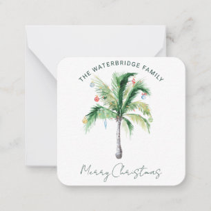 Festive Palm Tree Holiday Merry Christmas Card