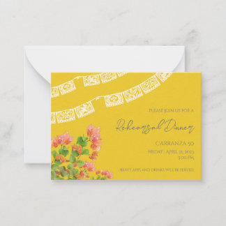 Festive Papel Picado Rehearsal Dinner Invitation