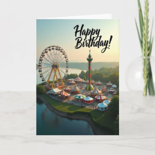 Festive Park Birthday Card