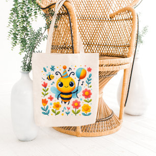 Festive Party Bee Tote Bag