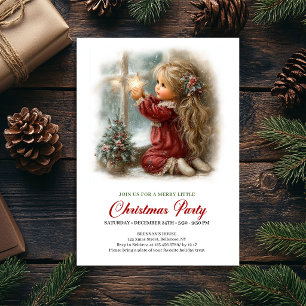 Festive Party Invitation Classic Winter Scene Art