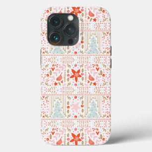 Festive Pastel Merry Christmas Holiday iPhone 13 Pro Case