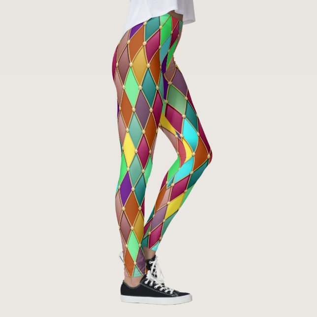 Festive Pattern 2 Pop Fashion Leggings (Right)