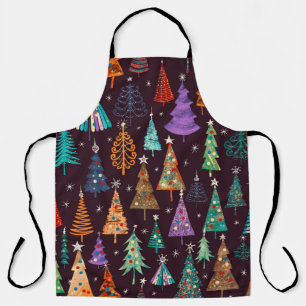 Festive pattern, Christmas and New Year decoration Apron