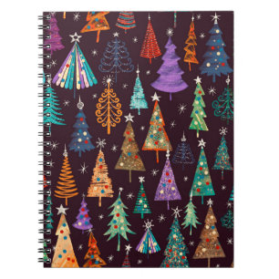 Festive pattern, Christmas and New Year decoration Notebook