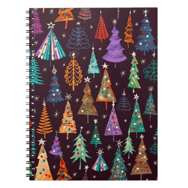 Festive pattern, Christmas and New Year decoration Notebook (Front)