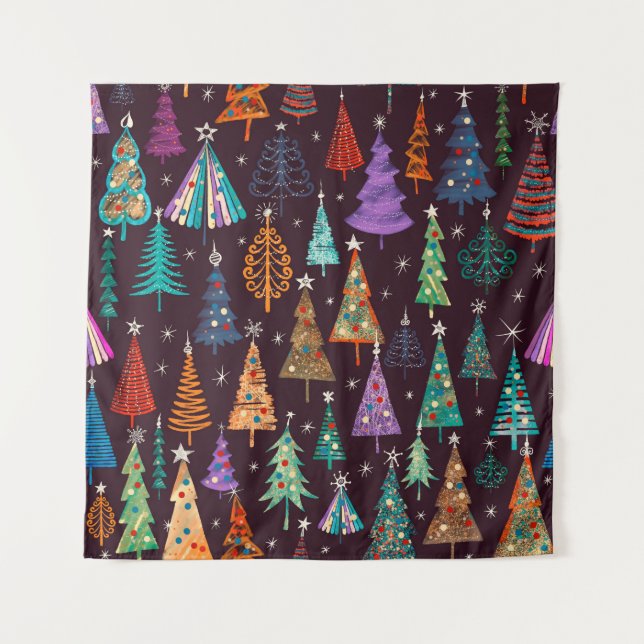 Festive pattern, Christmas and New Year decoration Tapestry (Front)