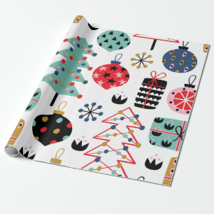festive pattern holidays Christmas Wrapping Paper