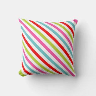 Festive Pattern – Retro Holiday Stripes Cushion