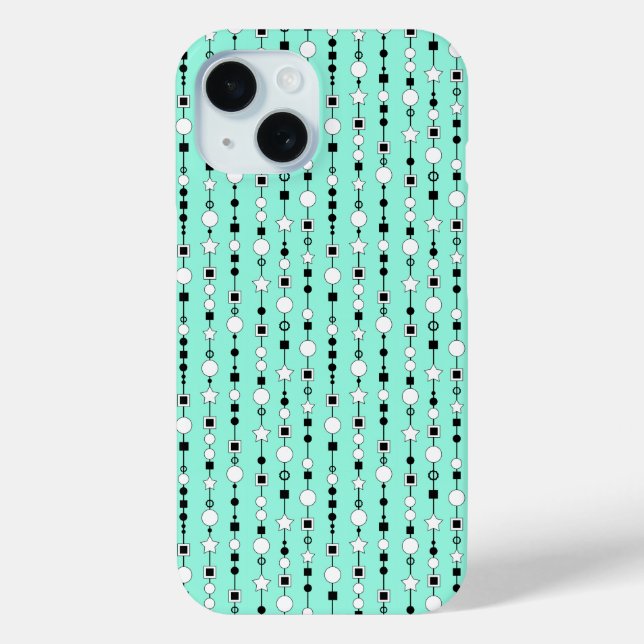 Festive pattern with string beads and jewelry star Case-Mate iPhone case (Back)