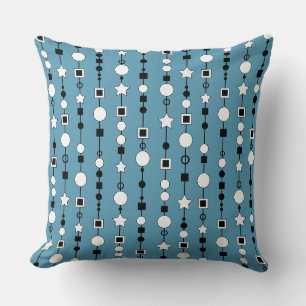 Festive pattern with string beads and jewelry star cushion
