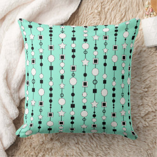 Festive pattern with string beads and jewelry star cushion