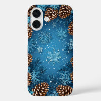 Festive Pine Cones and Snowflakes