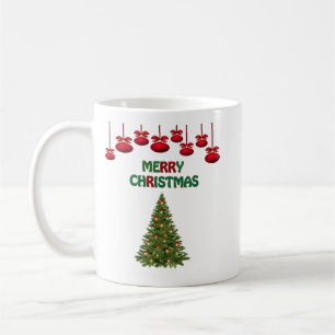 Festive Pine Tree Christmas Gift for Coffee Lovers Coffee Mug