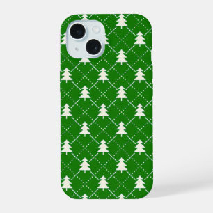 Festive Pine Tree Magic ✨ Green Christmas Cosy iPhone 15 Case