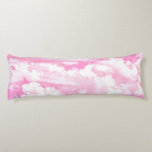 Festive Pink Clouds Body Cushion