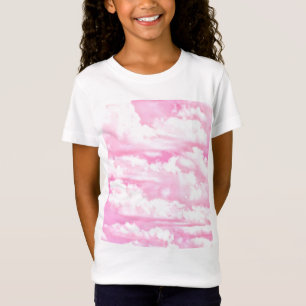 Festive Pink Rose Clouds T-Shirt