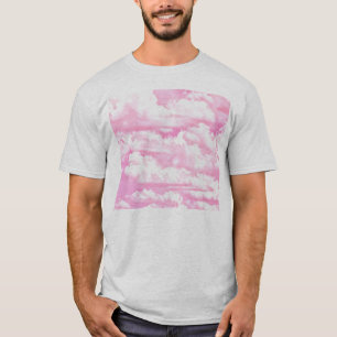 Festive Pink Rose Clouds T-Shirt