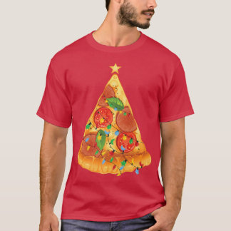 Festive Pizza New Year Party Christmas Celebration T-Shirt