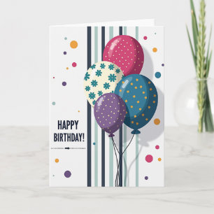 Festive Polka Dot Orbs Card