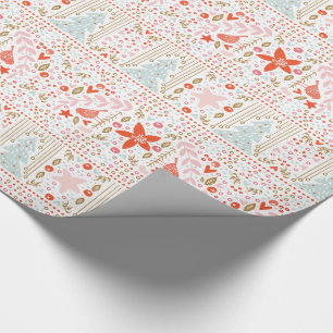 Festive Pretty Christmas Gift Wrapping Paper
