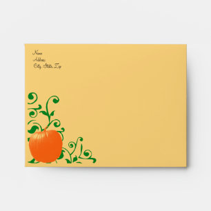 Festive Pumpkin Envelope Template
