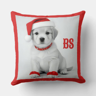 Festive pup in Christmas Costumes - Holiday Vibes Cushion