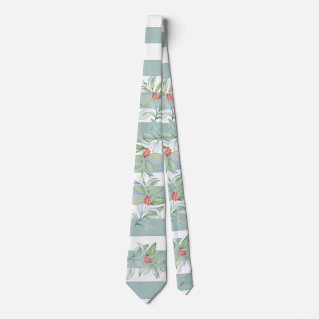 Festive Red and Green Christmas Tie (Front)
